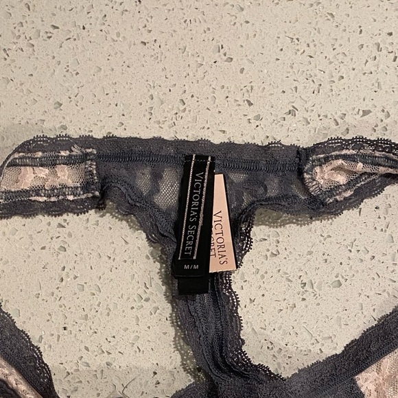 Victoria's Secret Lace Thong - Gray - Picture 4 of 4
